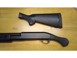 cyma remington m870 tri-shot airsoft shotgun raptor grip sport outdoors 870 3d print model - Mito3D