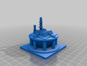 mi personalizados futurista de la ciudad generador arte 3d print model - Mito3D
