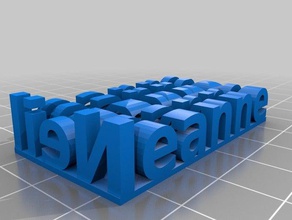 meine angepasste stereo-text Skulpturen 3d print model - Mito3D