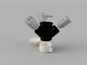 hydroponique imprimée en 3d de la tour plein air jardin croître culture 3d print model - Mito3D