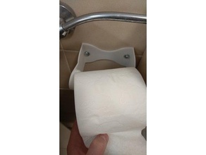 toilet paper holder small space 3d printing toiletpaper roll 3d print model - Mito3D