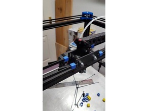 slide belt clamp modded rubber belts 3d printer parts 3d print model - Mito3D