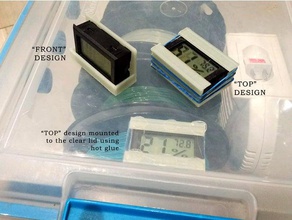 mini-thermometer-Manometer-Halter 3d Drucker - Zubehör 3dprinter filament Reptil Temperatur Luftfeuchtigkeit 3d print model - Mito3D
