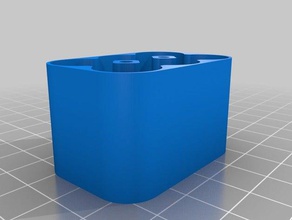 aa caja de la batería los contenedores personalizado 3d print model - Mito3D