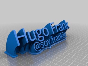 hugo frank ig office customized 3d print model - Mito3D