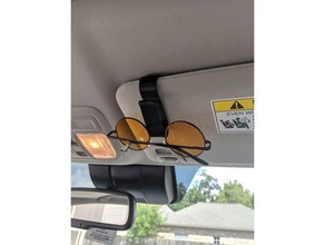 óculos de sol clipe carro organizador suporte organização o rayban titular 3d print model - Mito3D