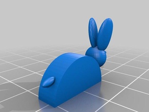 conejito de pascua margarita 3d print model - Mito3D