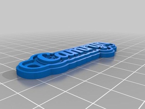 camryn keychains customized 3d print model - Mito3D
