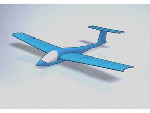 hand-launched glider vehicles airplane toy 3d print model - Mito3D