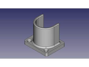 soporte barra armario 22 mm Schrank-support - Organisation suport 3d print model - Mito3D