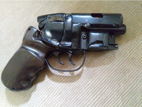 blade runner snubnose pistol upgrade props bladerunner blaster gun guns snub-nose 3d print model - Mito3D
