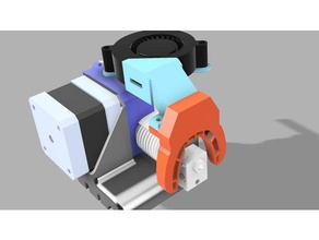 titan directa e3d v6 layercooling de la impresora accesorios conducto refrigeración accionamiento directo del extrusor e3d-titan capa ventilador p3steel 3d print model - Mito3D