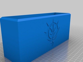 gundam principado de zeon caixa recipiente a 3d print model - Mito3D