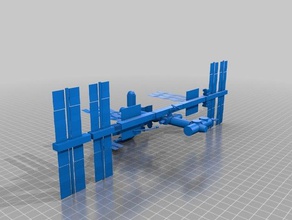 estação espacial internacional 3d impressão 3d print model - Mito3D