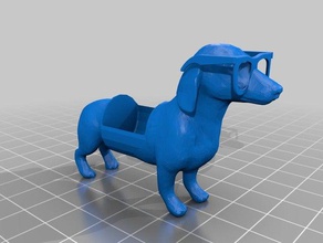 dachshund tuxedo 3d printing 3d print model - Mito3D