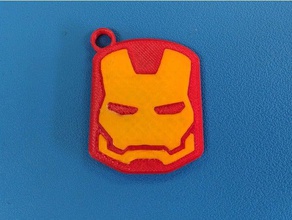 iron man keychain fitted three pieces keychains avengers comics ironman marvel universe 3d print model - Mito3D