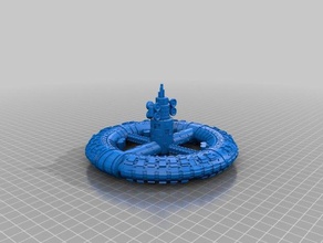 ring space station buildings structures 3d print model - Mito3D