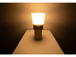 Taschenlampe Laterne Diffusor emisar d18 58mm Blende Fackel tools armytek Konvoi-Licht cap 3d print model - Mito3D