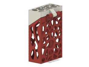 voronoi portasigarette cerniera caso sigaretta custodia sigarette ecigarette 3d print model - Mito3D