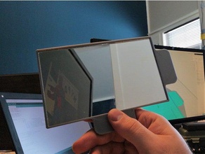 mirror bezelhandle bathroom holder 3d print model - Mito3D