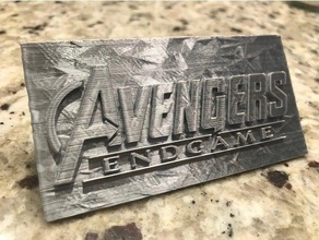 avengers endgame logo işaretler logoları 3d baskı marvel yenilmezler tinkercad 3d print model - Mito3D