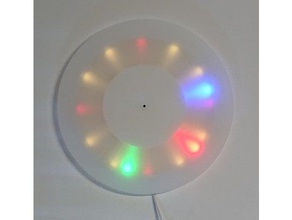 led roundclock gadgets 3d print model - Mito3D