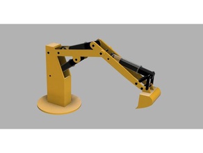 syringe excavator hydraulicpneumatic robotic robotics 3d print model - Mito3D