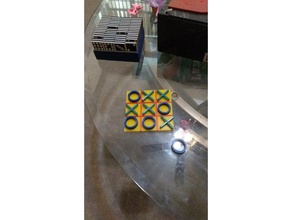 tic tac toe board pieces games tictactoe 3d print model - Mito3D