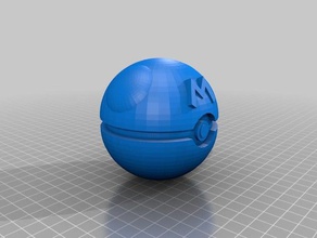 master-ball 3d drucken greatball masterball pokeball pokemon ultraball 3d print model - Mito3D
