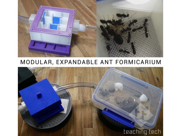 modular erweiterbar ant formicarium Haustiere Ameisen 3D print model - Mito3D