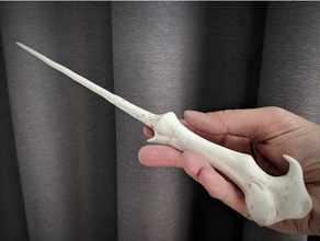 voldemorts wand props cast harry potter magic spell wizard 3d print model - Mito3D