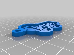 gage keychains customized 3d print model - Mito3D