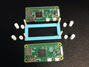 raspberry pi zero-Halter computer 3d print model - Mito3D