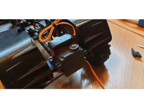 steering servo -winch front mount axial scx10 ii rc vehicles 3d print model - Mito3D