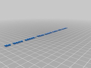 glace personnalisé triple blocs de lettre illusion des signes logos 3d print model - Mito3D