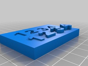 sink raised text 3d print model - Mito3D