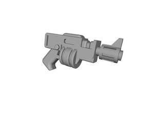 autopistol 28mm in miniatura necromunda underhive wh40k 3d print model - Mito3D
