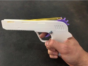 rubber band gun games nerf rubber3dprinting shotgun toy 3d print model - Mito3D