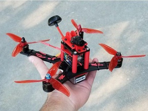 silverback fully 3d printable fpv drone frame rc vehicles 250 quadcopter printer printing diydrones fpv250 racer racing remote control 3d print model - Mito3D