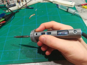 ts100 soldering iron grip hand tools holder mount 3d print model - Mito3D