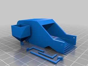 john deer pull-type combine base mechanical toys 3d print model - Mito3D