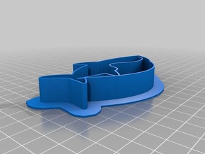 baby shark cookie cutter household babyshark 3d print model - Mito3D