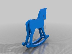 cavalo de pau modelo muebles caballo 3d print model - Mito3D