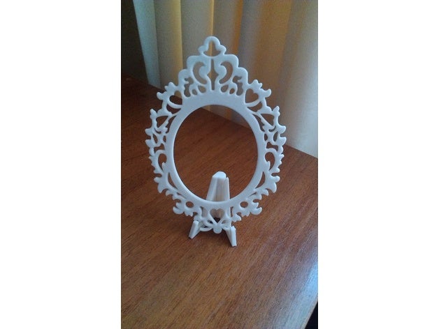 victorian photo frame photography picture 3D print model - Mito3D