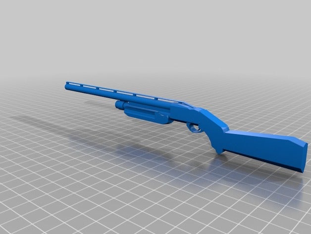 pump action shotgun props 12 gauge ga boomstick 3D print model - Mito3D