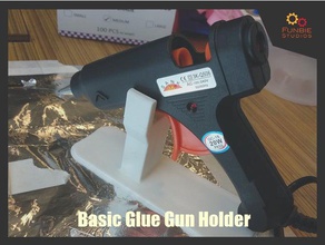 basic glue gun-Halter Teile 3d print model - Mito3D