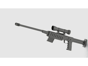rifle de francotirador juguete juego accesorios 3d print model - Mito3D