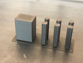 pillar test 3d printer calibration printing 3d print model - Mito3D