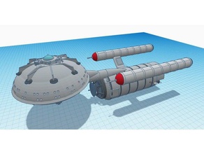 uss şeyi araç daedalus sınıfı star trek 3d print model - Mito3D