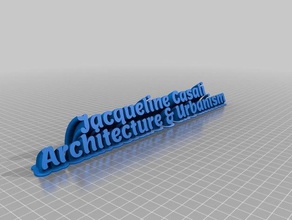 jac office customized 3d print model - Mito3D